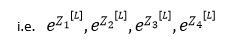 exponential values of Z